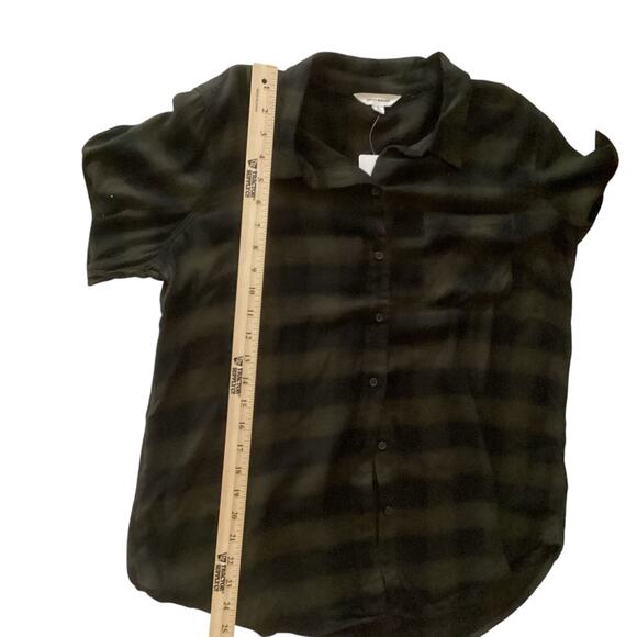 Lucky Brand Womens' Brown Plaid Long Sleeve Blouse Size M - Picture 3 of 6